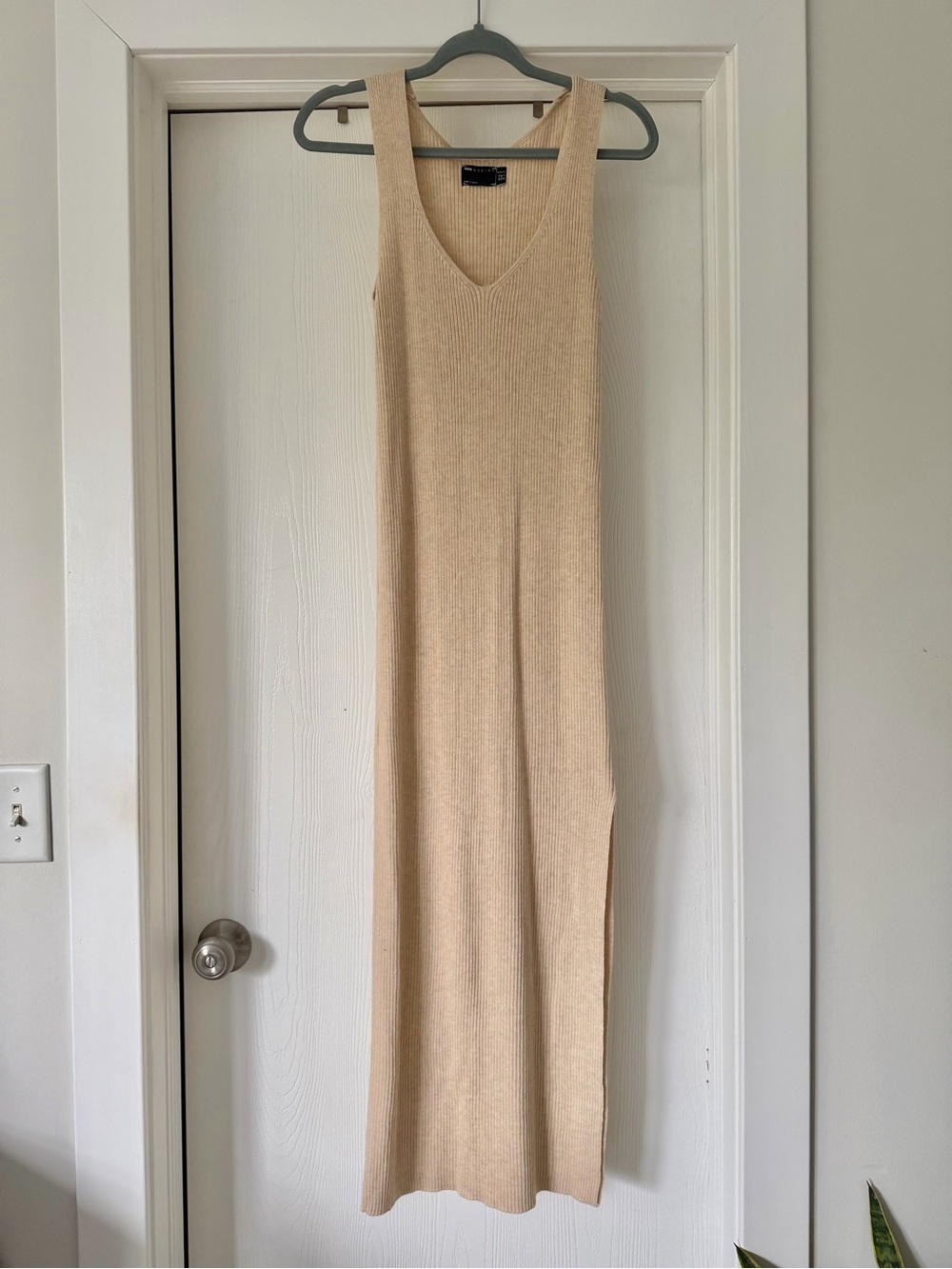 ASOS Maternity V Neck Midi Dress - Stone